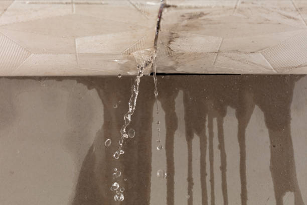 Professional Burst Pipe Cleanup technician working in Guilford, ME